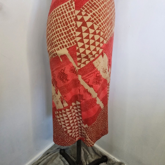 BCBGMaxAzria Red Print Wrap Dress - Picture 7 of 10